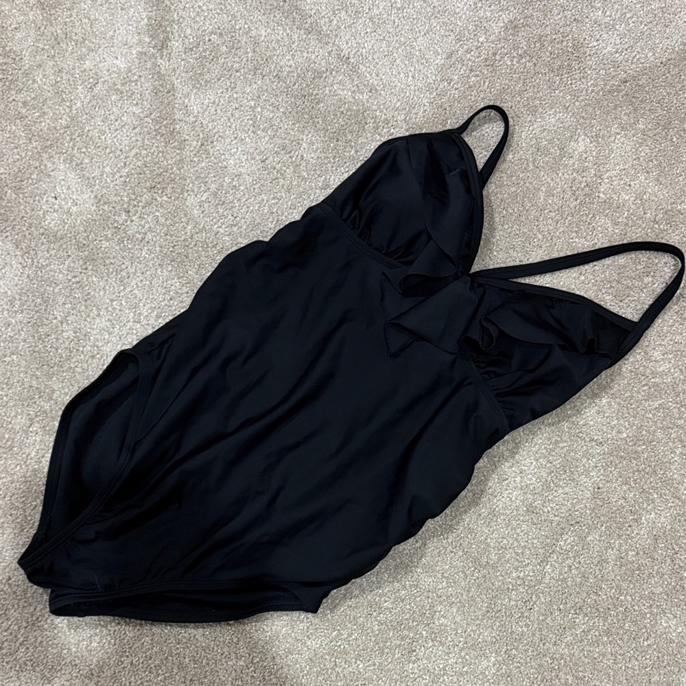 Isabel Maternity by Ingrid & Isabel Black One Piece Swimsuit
